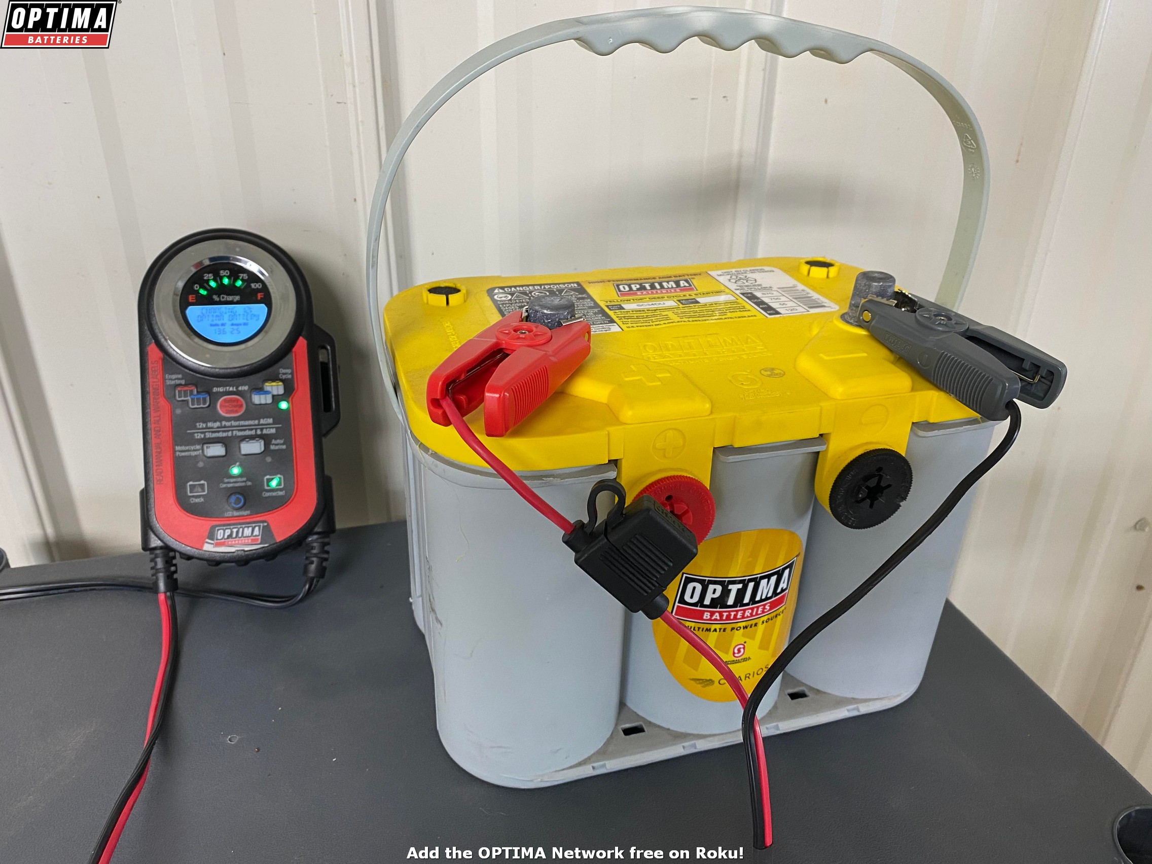 Charging deals optima battery