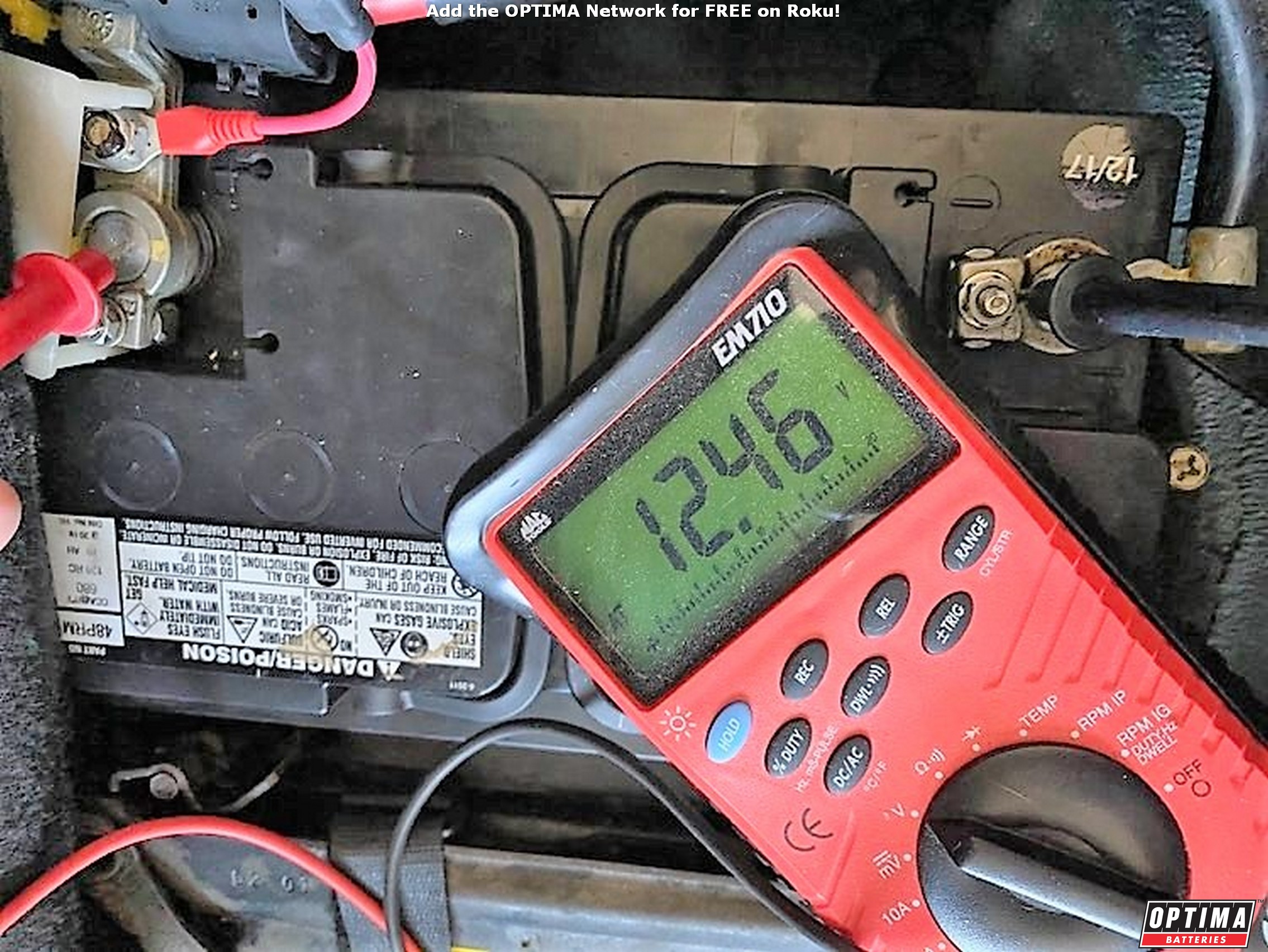What is the Voltage of a 12V battery after a Week Without Starting the  Engine? - optimabatteries