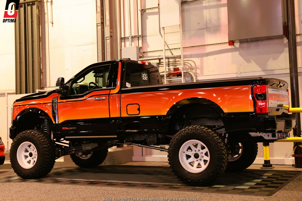 Lifted Ford truck at the 2023 SEMA Show in Las Vegas