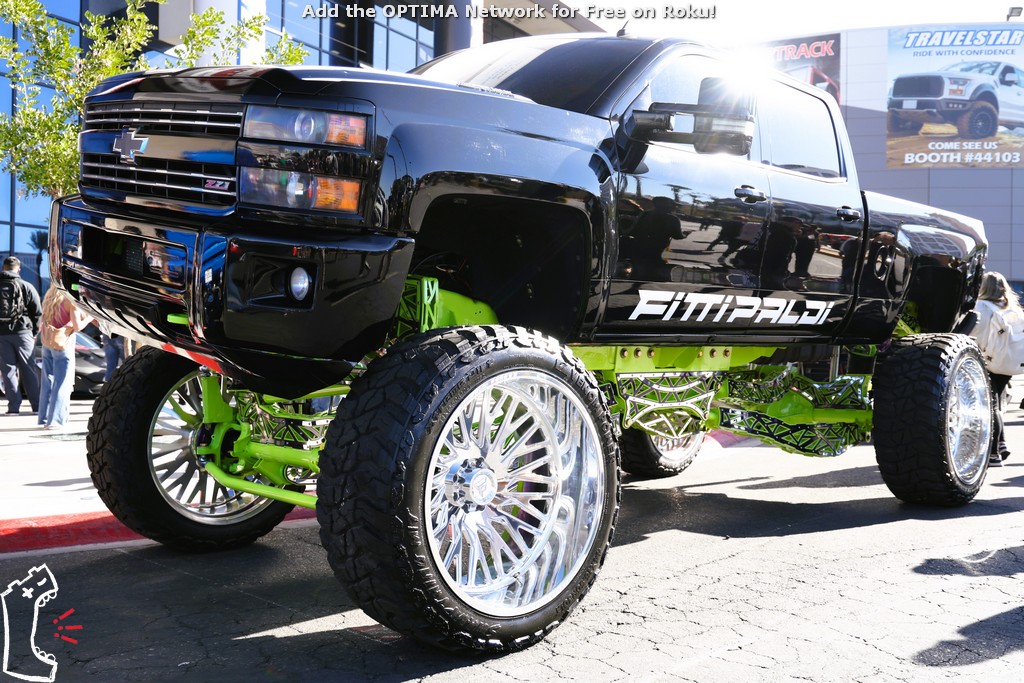 Lifted Chevrolet Z71 truck at the 2024 SEMA Show in Las Vegas