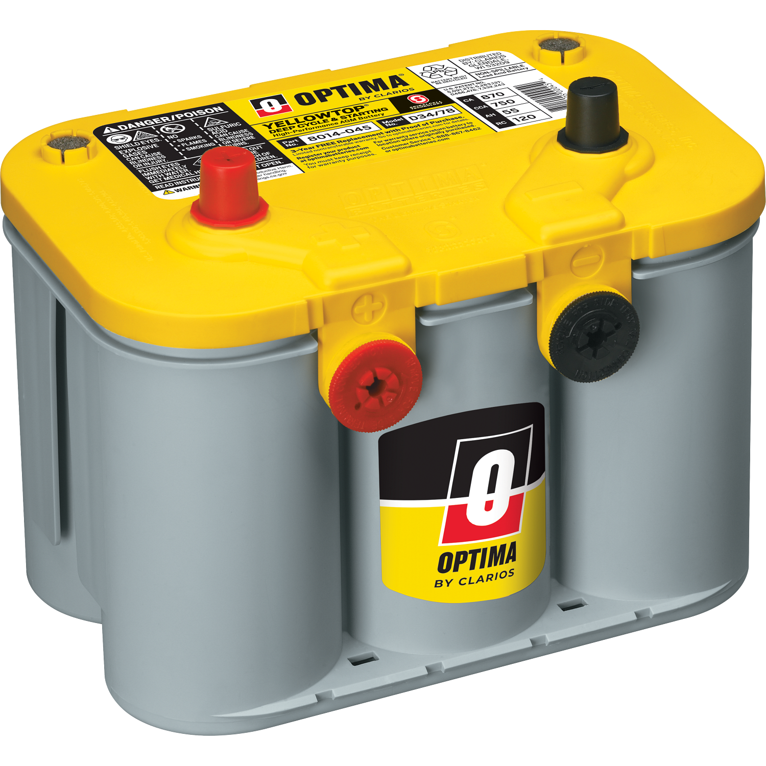 OPTIMA YellowTop D34/78 バッテリー 本体 MCYUOJQ5VAKJCQBMR5SYX67AU5CM?
